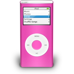 iPod Nano Pink On Icon 256x256 png